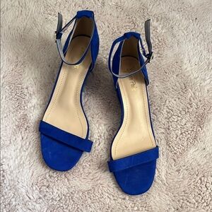 Dream Pairs Blue Heels Minimalist Design